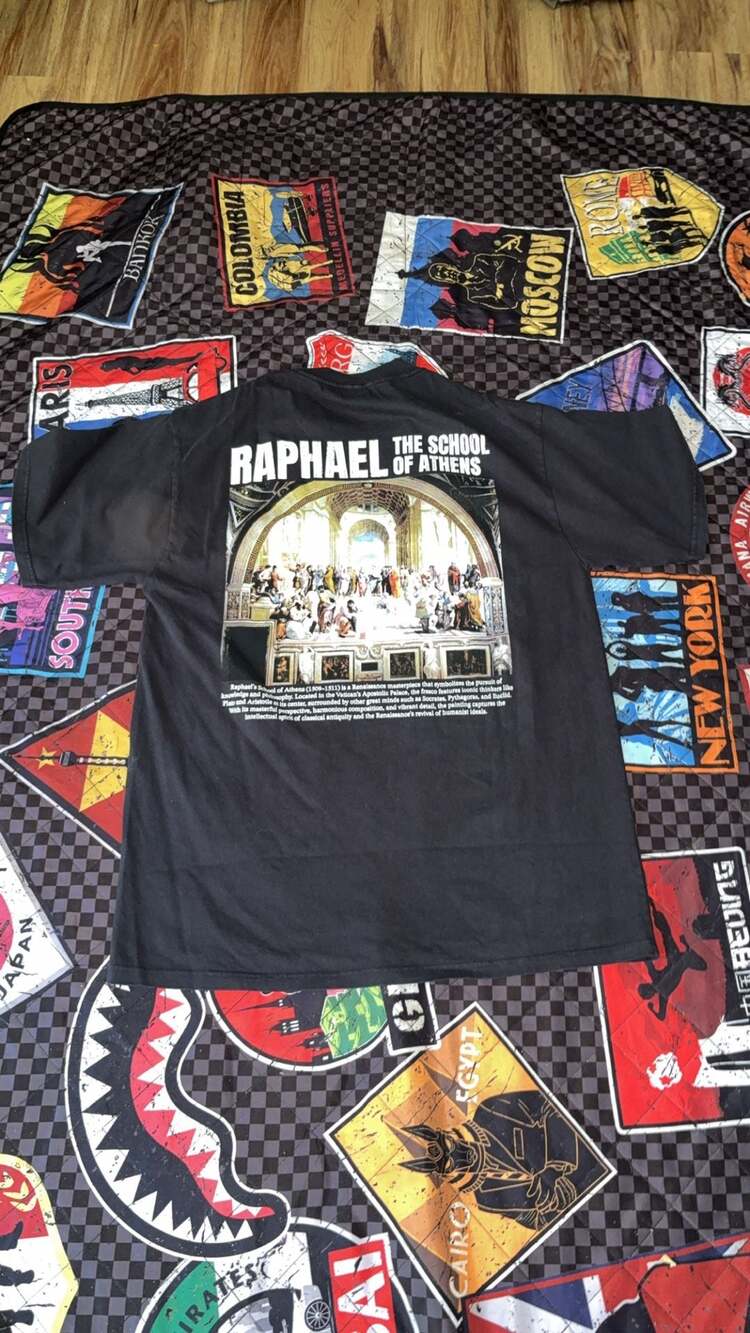 Fashion Nova Raphael The School Of Athens Oversized Graphic T-Shirt